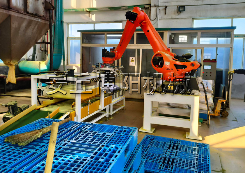 化工粉料自動碼垛機(jī)器人的特點是什么？