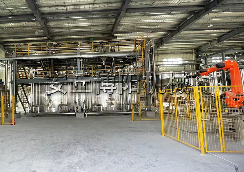 機(jī)器人拆垛機(jī)+無塵自動(dòng)拆包機(jī)+管鏈輸送機(jī)投料線