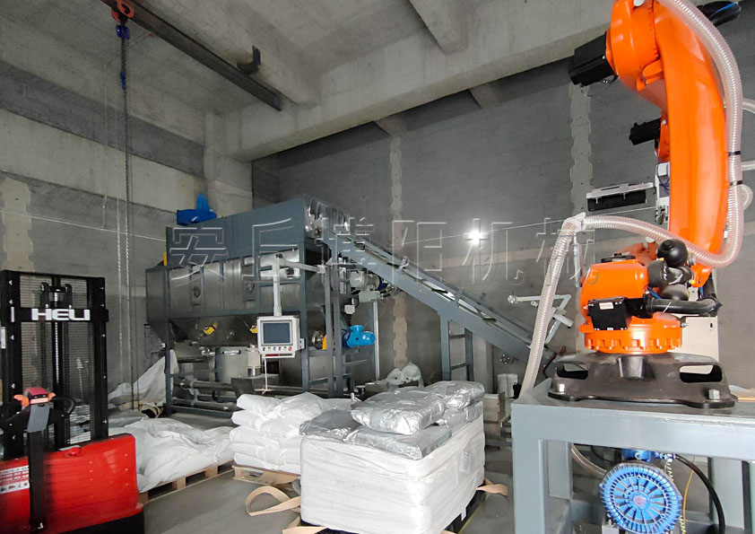 25kg片堿自動拆包機(jī)器人 無塵粉體全自動拆袋機(jī)械手
